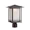 Designers Fountain Hadley Burnished Bronze Cast Aluminum Line Voltage Outdoor Weather Resistant Post Light LED32536-BNB - alternate 1